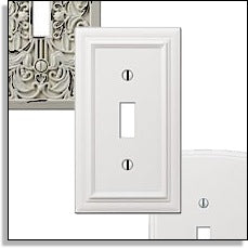 White switch plates