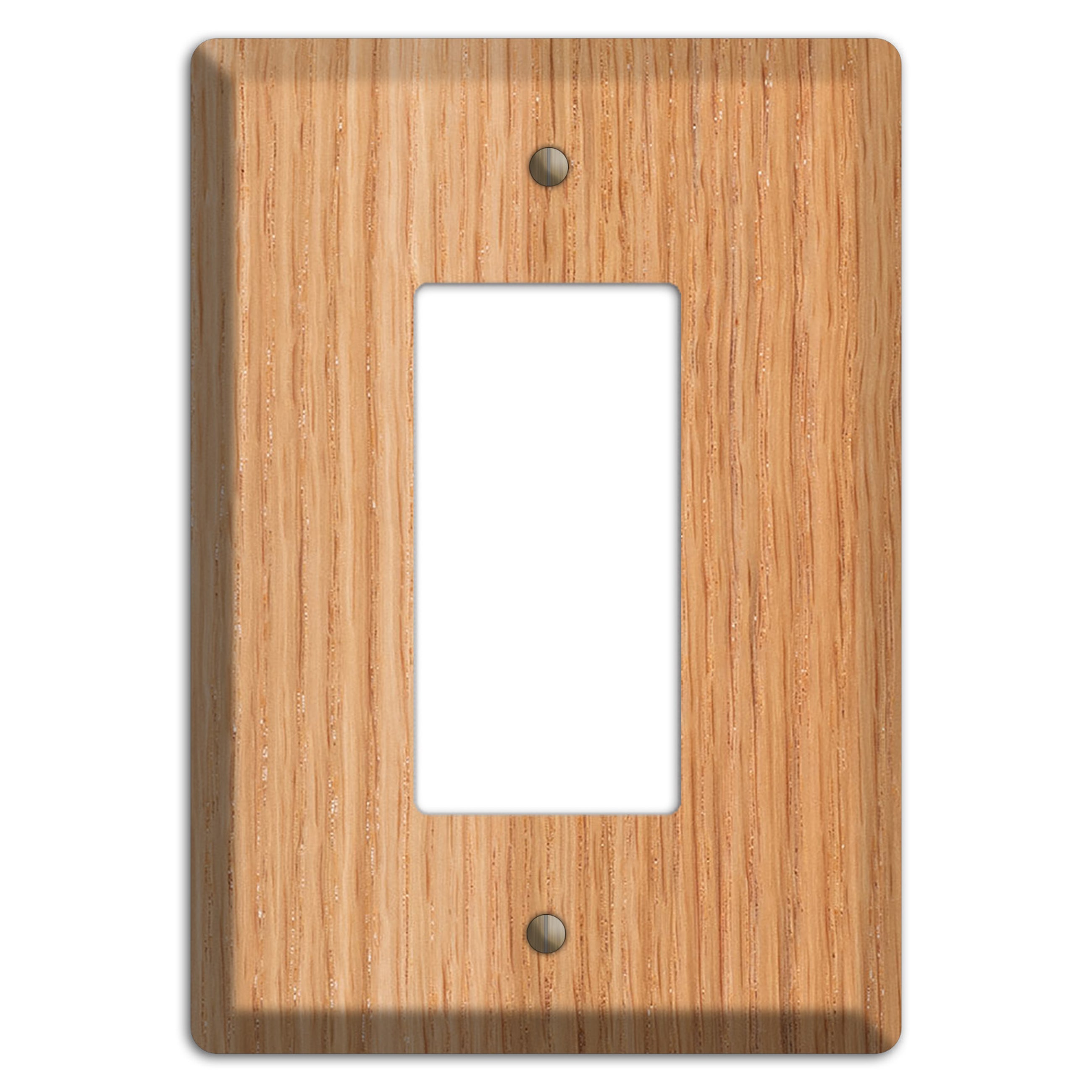Oak Reclaimed Wood Wall Plate - 2 Gang Combo - Light Switch, Duplex Outlet  Cover