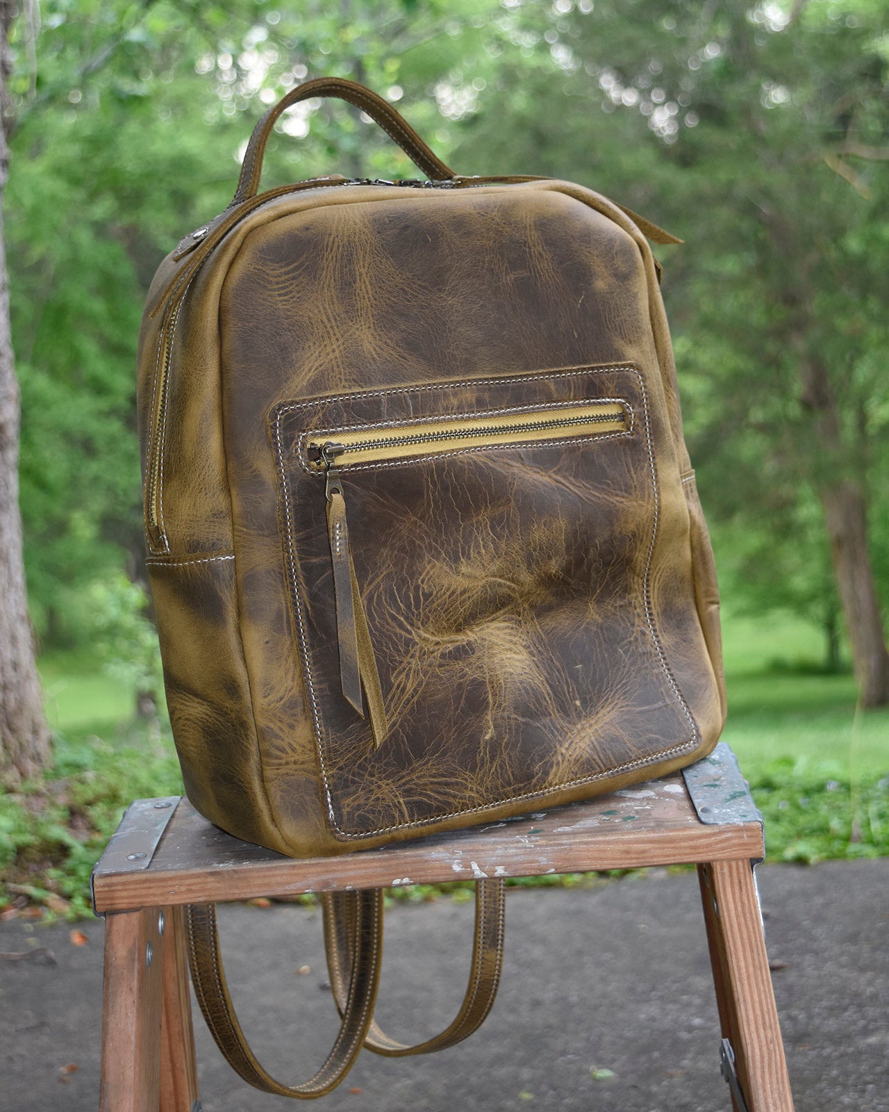 Evie Leather Backpack – BuboHandmade
