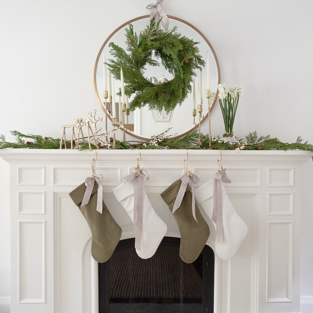 Scalloped Natural Rattan Tray