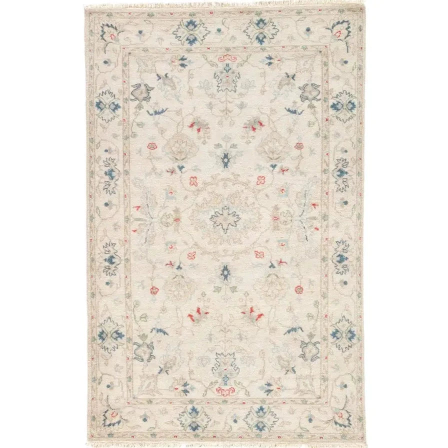 Harris Blue/Ivory Hand Micro Hooked Wool Rug