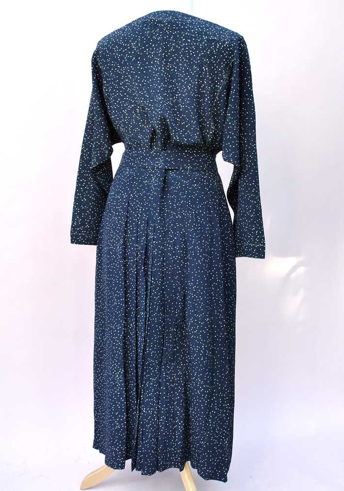 Vintage 80s Blue Caroline Charles Silk Pleated Skirt Suit – Top Notch ...