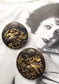 antique ceremonial shakudo wedding buttons brooches jewellery