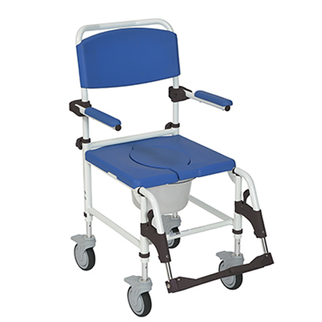 Drive Medical Aluminum Rehab Shower Commode Chair- 3 Options – Medical