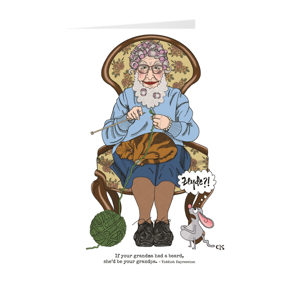 Download If Your Grandma Had A Beard She D Be Your Grandpa Birthday Card Yiddish Warmth