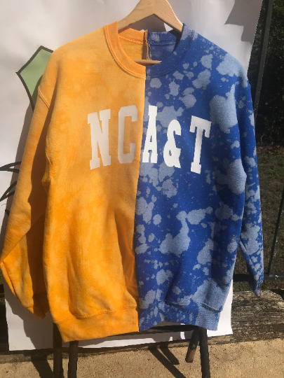 Handmade NCAT Ania/ Spelman Lyneezy Half and Half Navy Grey