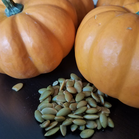 Pumpkins and pumpkin seeds for gentle fall facial DIY beauty