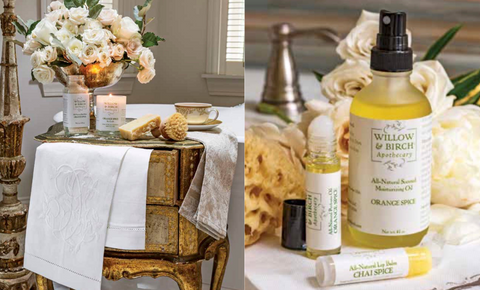 Willow and Birch Apothecary beauty and luxury bath products in Southern Lady Magazine