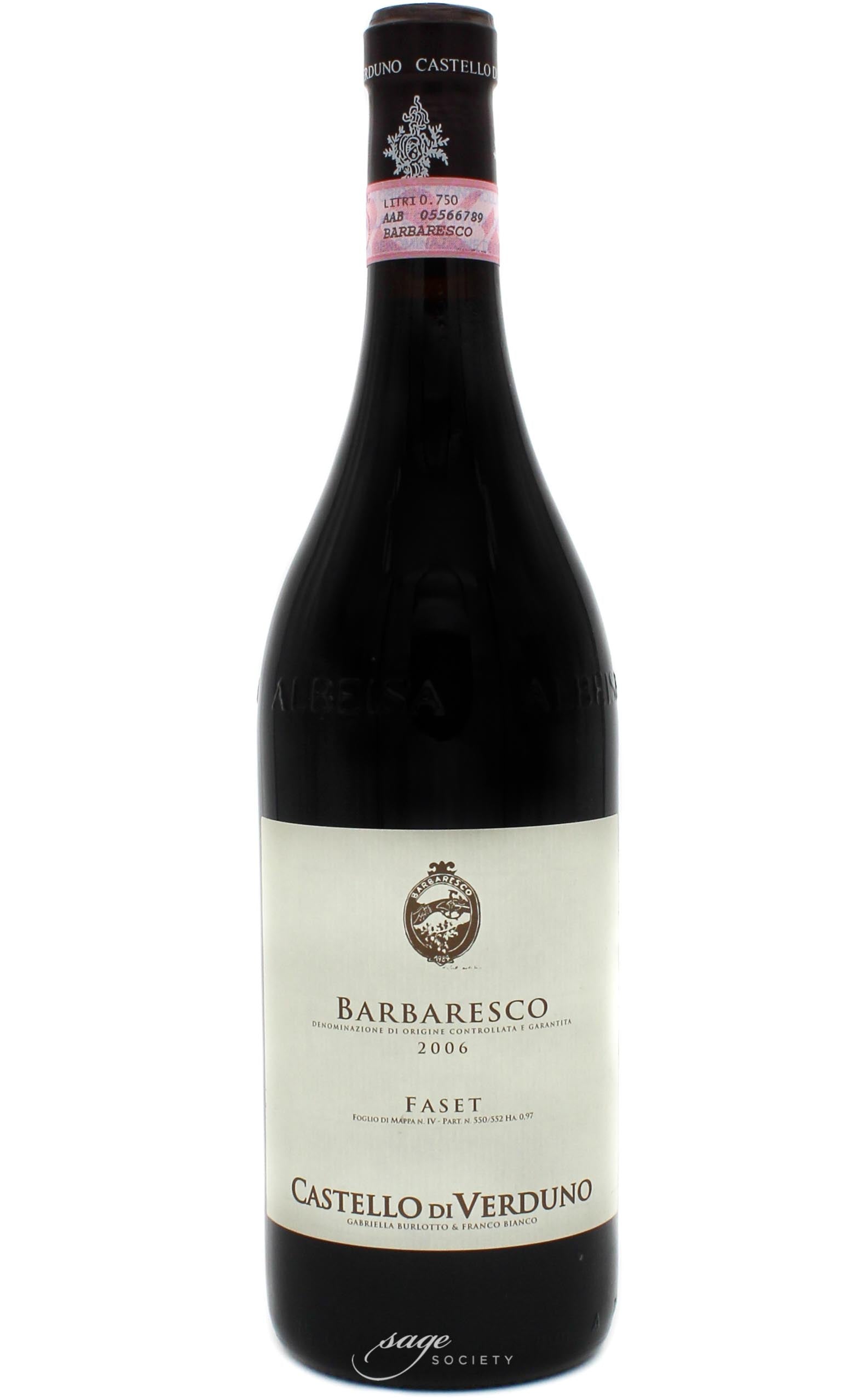 2006 Castello di Verduno Barbaresco Faset