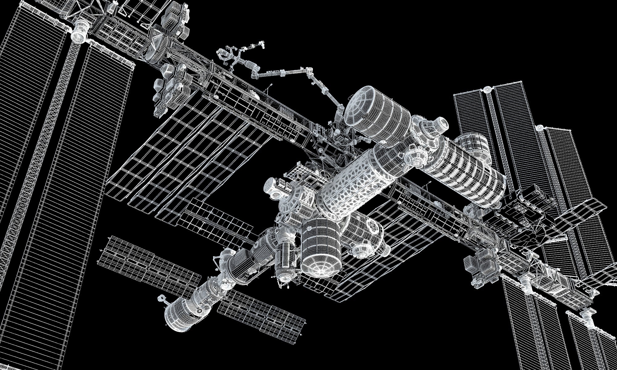 Космическая станция картинка