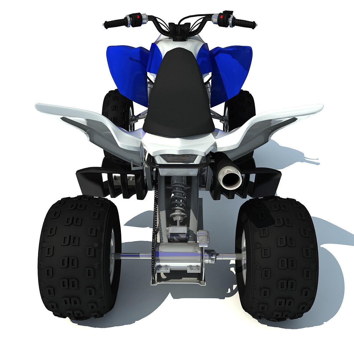 Sport ATV Yamaha Raptor 3D Model