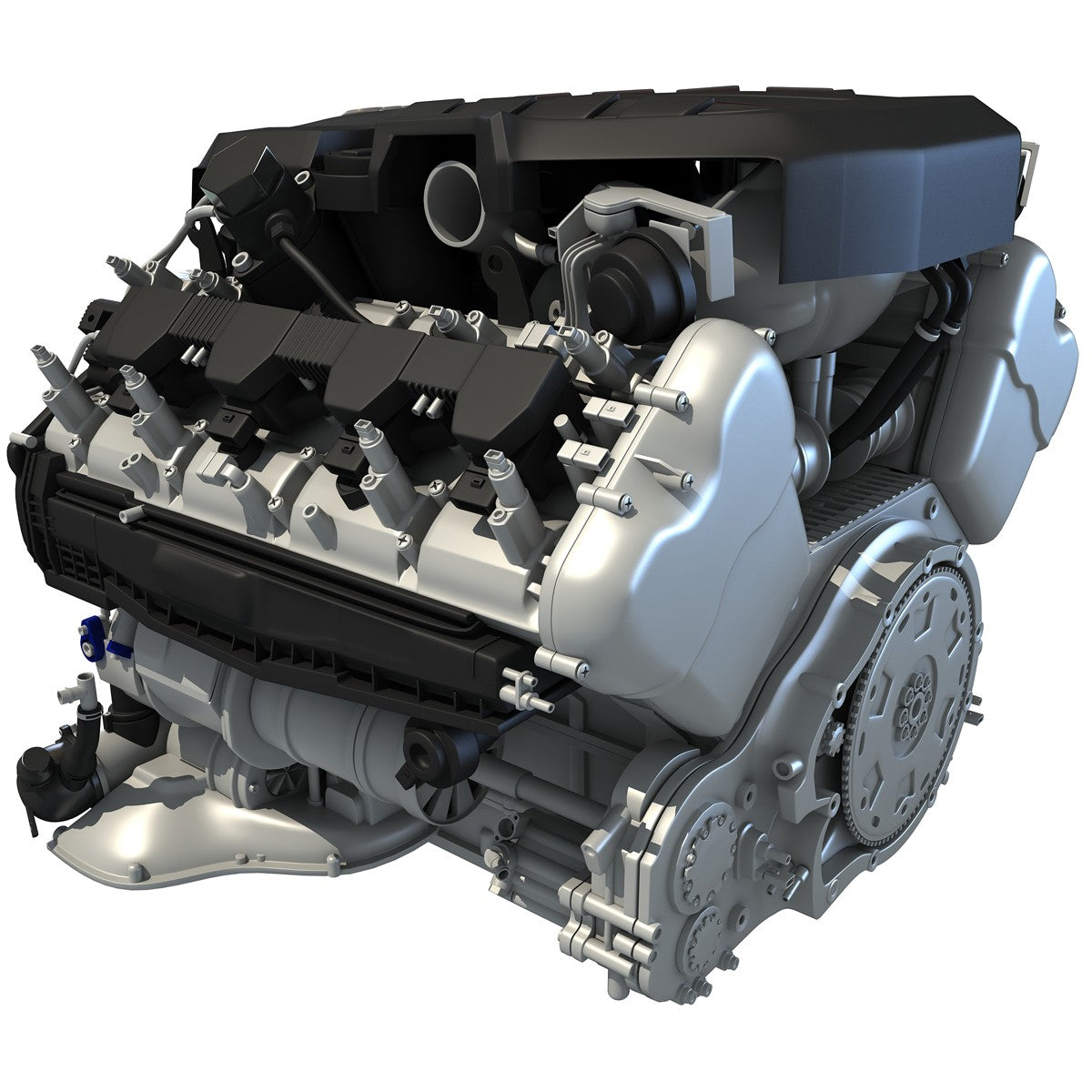 Audi S8 TFSI V8 Engine 3D Model – 3D Horse