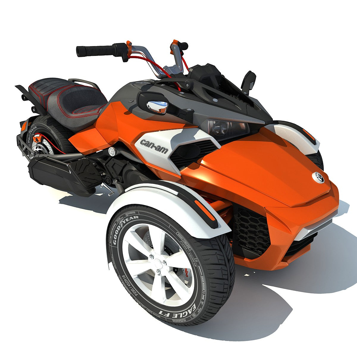 Can-Am Spyder 3 Wheel Motorcycle Model – 3D Horse