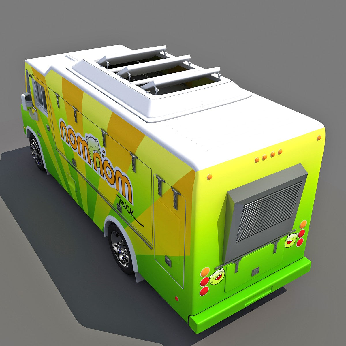 Nom Nom Food  Truck  3D  Model 3D  Horse