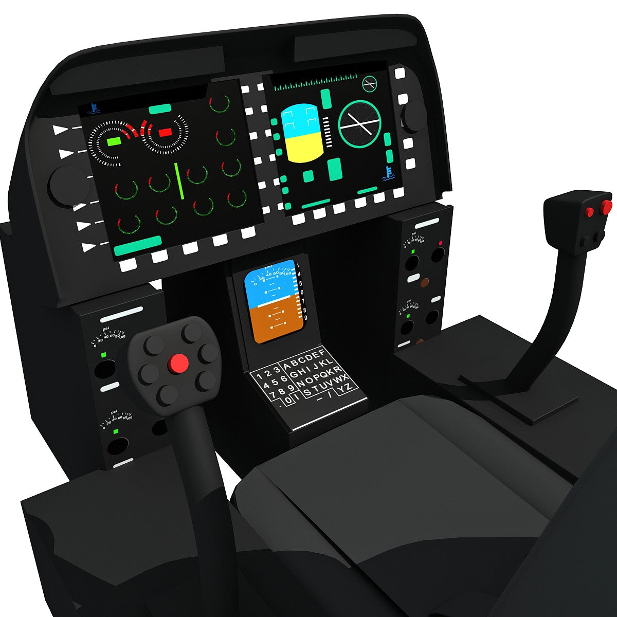 effectief onwettig paradijs Helicopter Cockpit 3D Model – 3D Horse