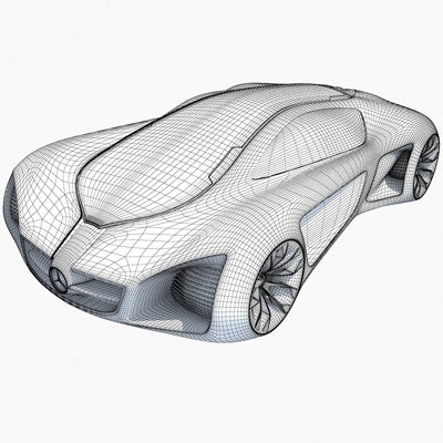 Mercedes Benz Biome Concept Car 3d Horse