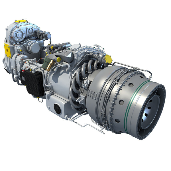 Pratt & Whitney PW100 Turboprop 3D Engine Model – 3D Horse