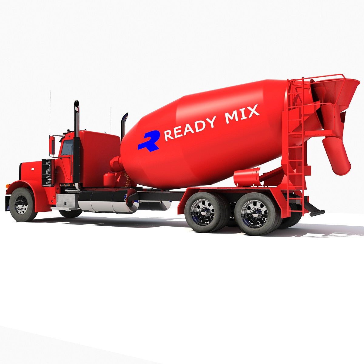 Concrete Mixer 3D Model 3D Horse