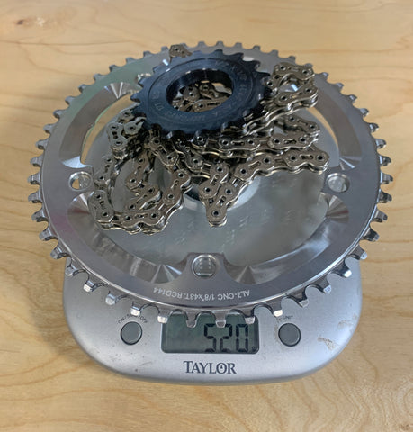 1/8" drivetrain weight