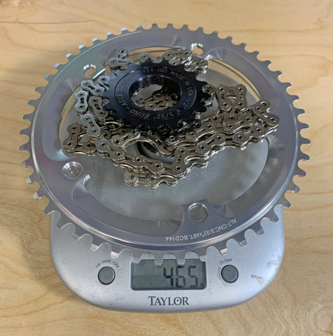 3/32 drivetrain weight