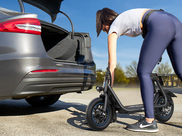 folding electric scooter with seat