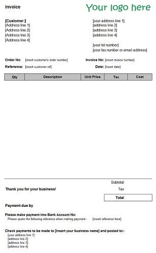 sales and purchase invoice