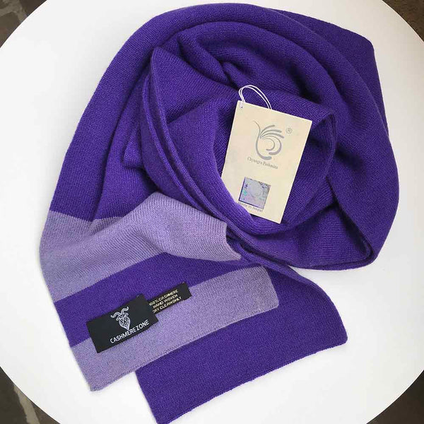 purple lavender pure cashmere sarf