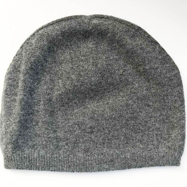 cashmere beanie charcoal