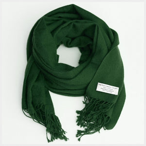 green pashmina scarf