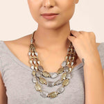 Load image into Gallery viewer, Necklace,The Dreamy Chip Necklace in Dual Tone - Cippele Multi Store

