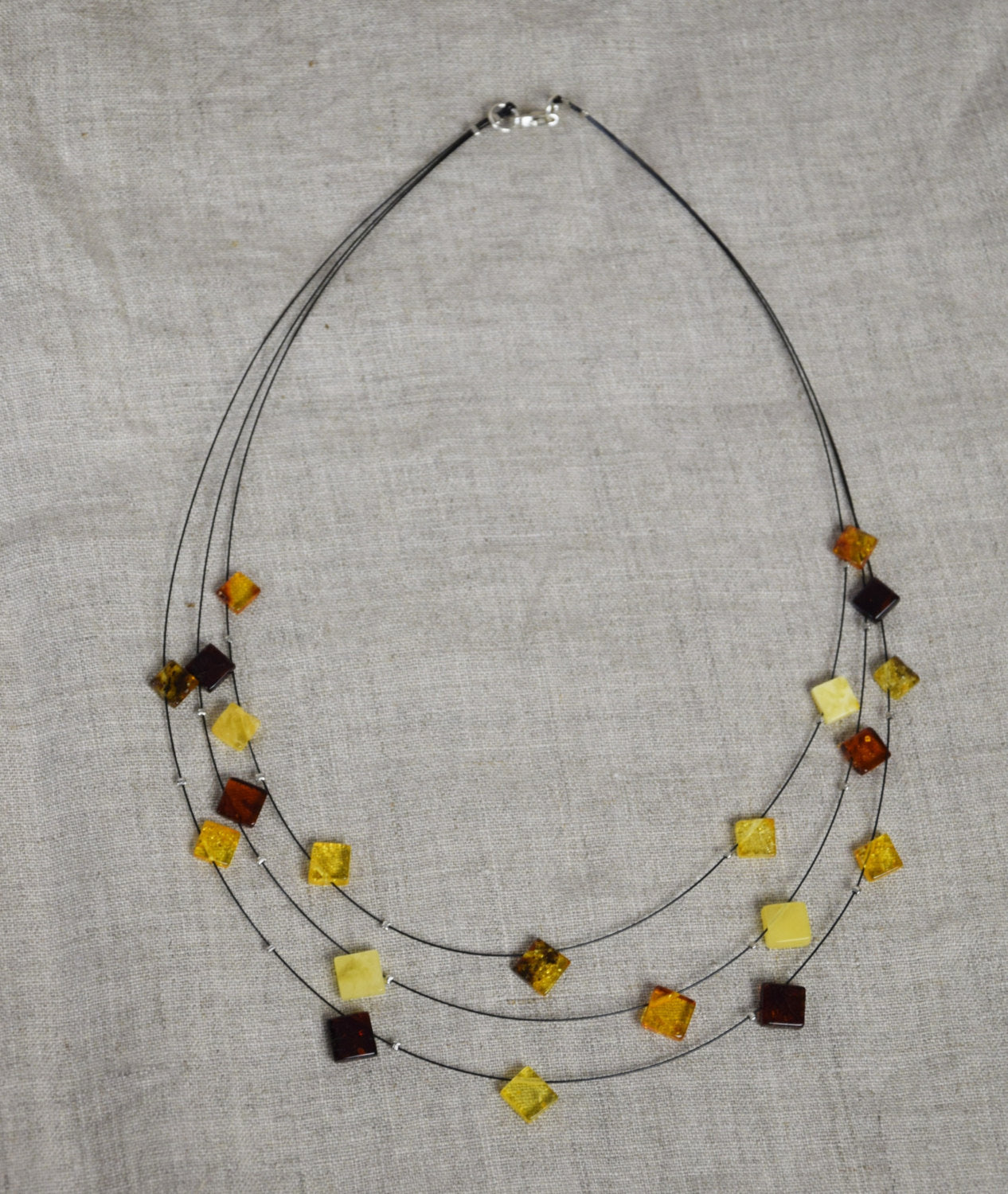 white amber necklace