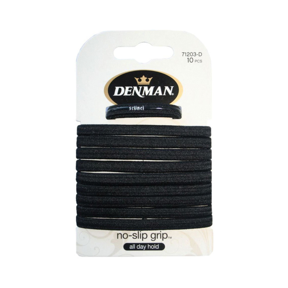 Denman - No Slip Grip Elastics 10 Pack