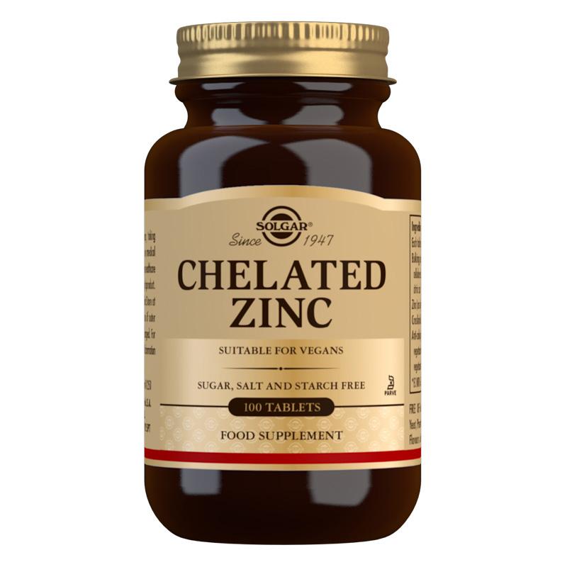 Solgar - Chelated Zinc 100 Tablets