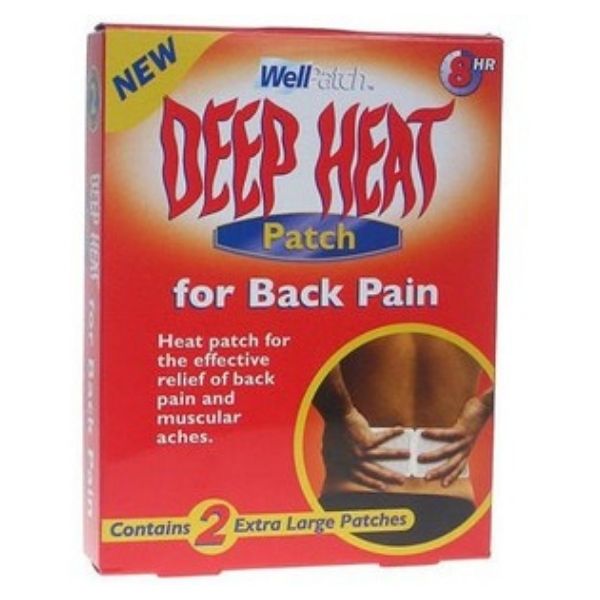  WellPatch Warming Pain Relief Heat Patch, 4 large