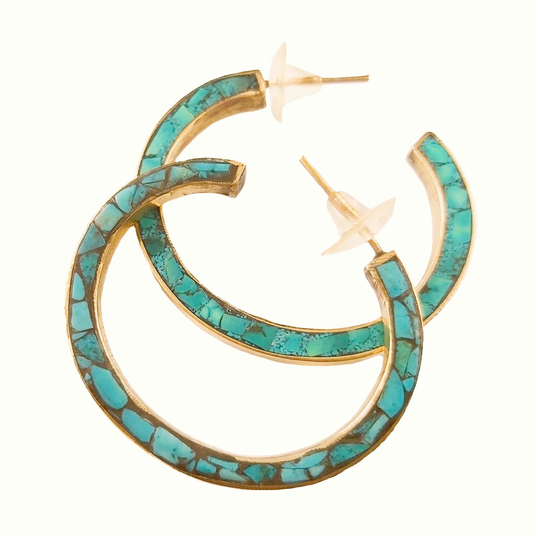 brass hoop earrings