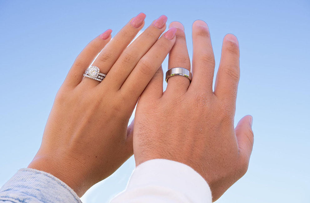 hands with wedding bands