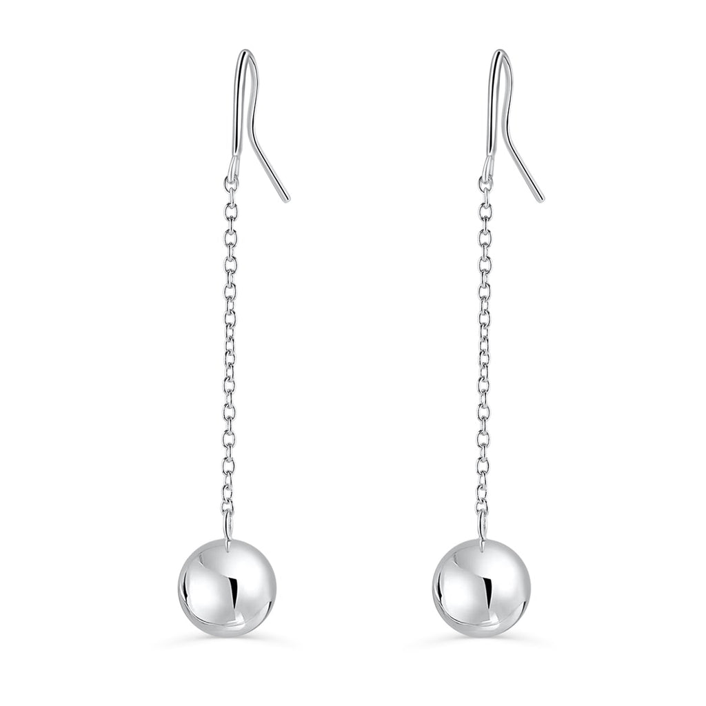 The Alicia Silver Ball Dangle Earrings#N# #N# #N# #N# – Modern Gents