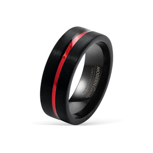 Black-and-red-thin-red-line-tungsten-rin