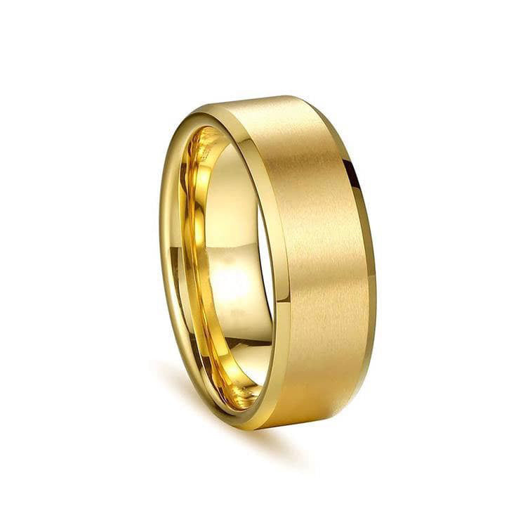 Modern 8mm Black Titanium steel Rings for Men Women Groove Multi-Faceted  Stainless Steel Men Ring Wedding Band Jewelry Wholesale
