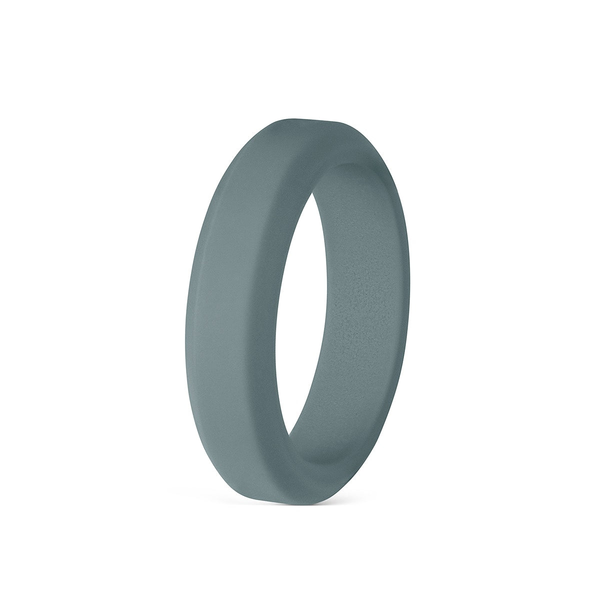 Men's Force Flex Wedding Band in Black | Size 8 | Silicone Ring | Modern Gents Trading Co