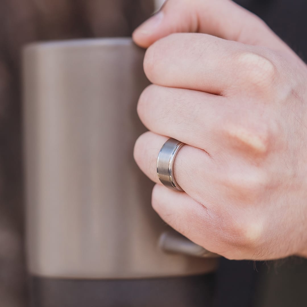 The Infinity Men's Silver Wedding Ring – Modern Gents