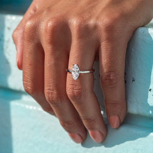 simple marquise diamond ring