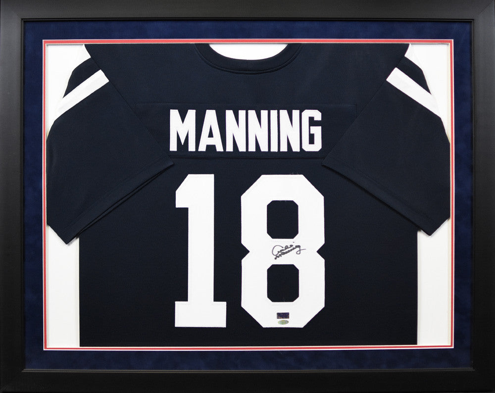 framed manning jersey