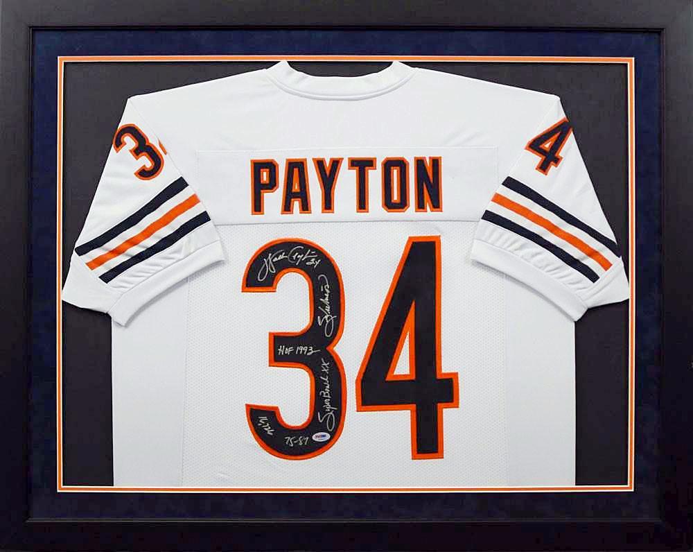 walter payton signed jersey