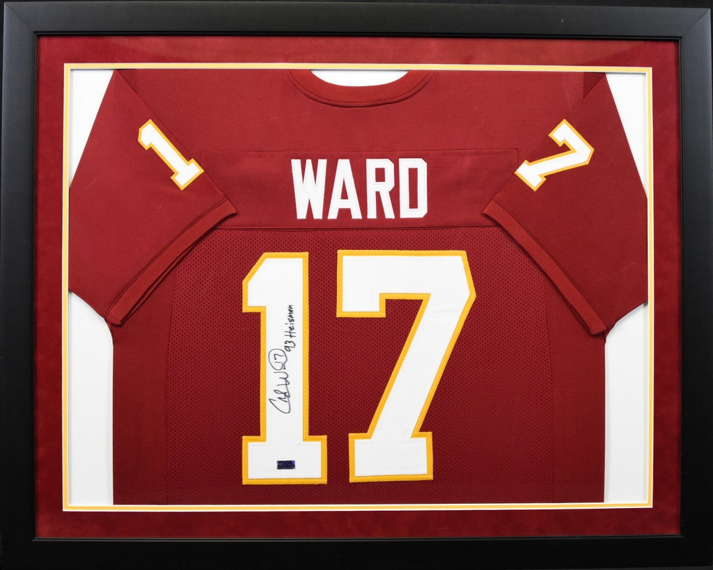 Charlie Ward Autographed FSU Florida State (Garnet #17) Custom Stitched  Jersey w/ 93 Heisman at 's Sports Collectibles Store