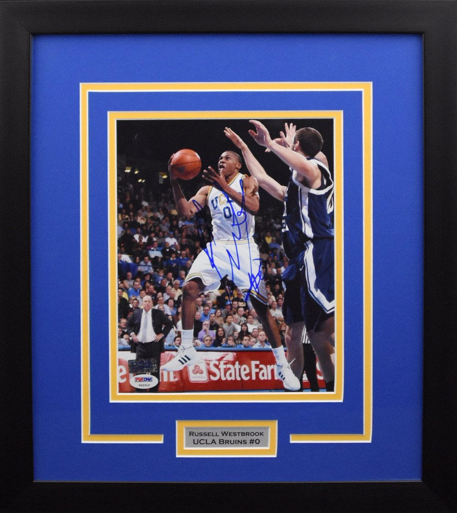 Russell Westbrook Autographed UCLA Bruins 8x10 Framed Photograph (vs Y ...