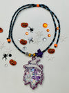 Purple Witch Adjustable Halloween Necklace