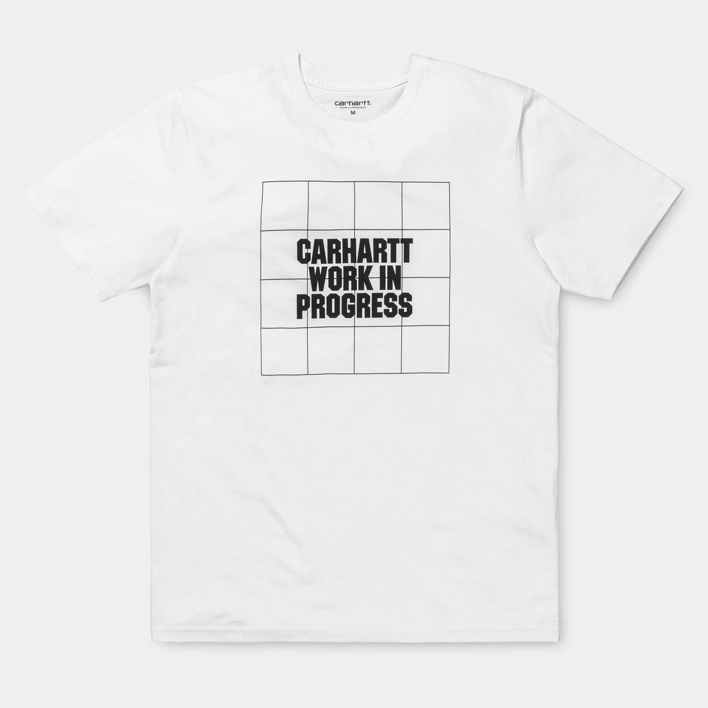 Carhartt WIP Grid Logo T-Shirt in White