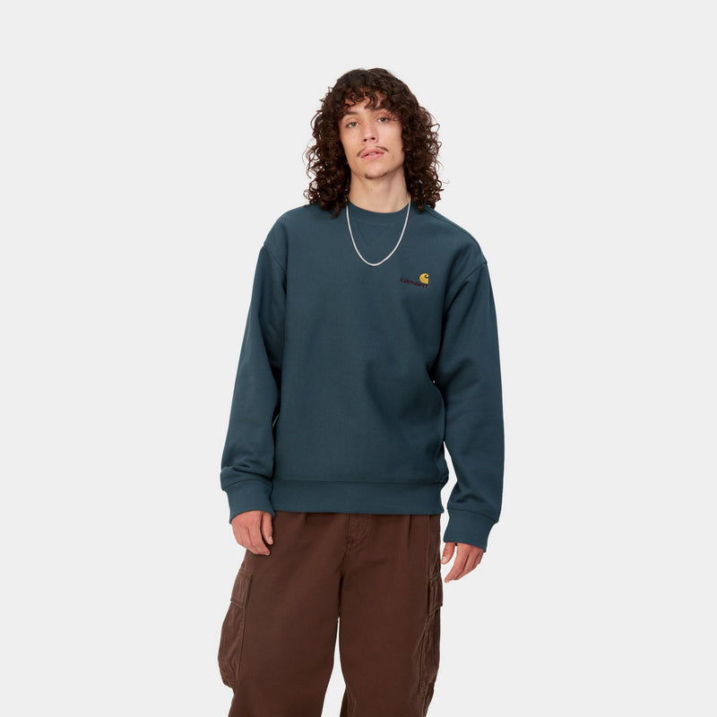 Carhartt Script Embroidery Sweat Crew Wall/Wax Homme – HawaiiSurf