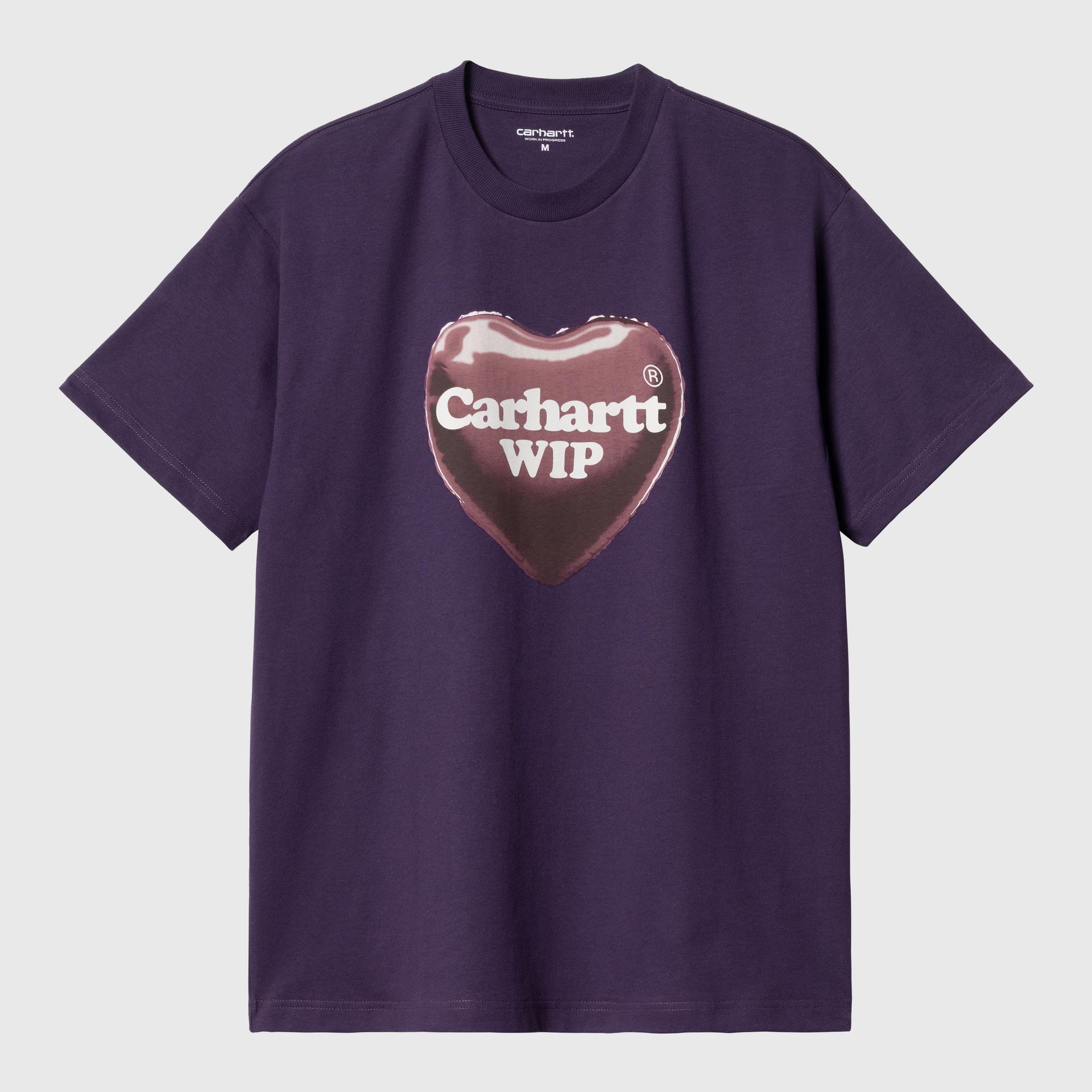 Heart Balloon T-Shirt in Cassis